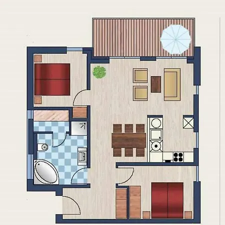 Moewe Meerblick 48 3 N Appartamento